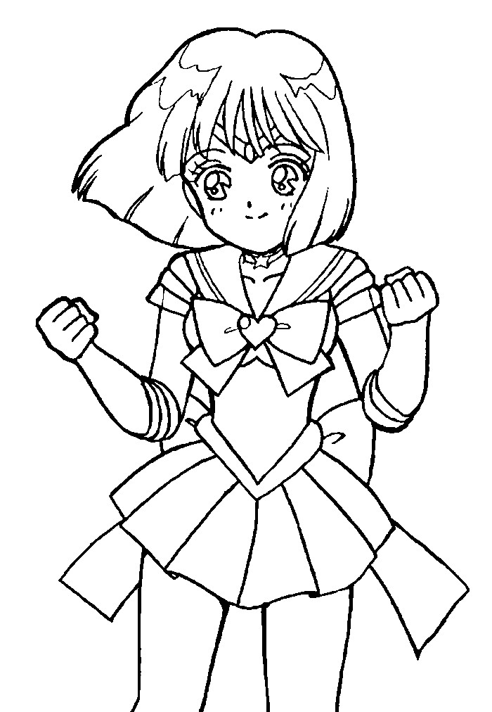 Super sailor saturn coloring page by sailortwilight on