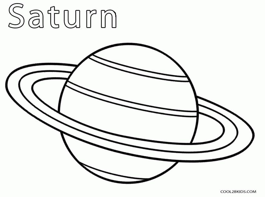 Saturn planet coloring pages