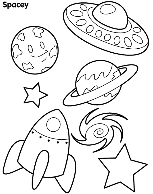 Saturn coloring pages