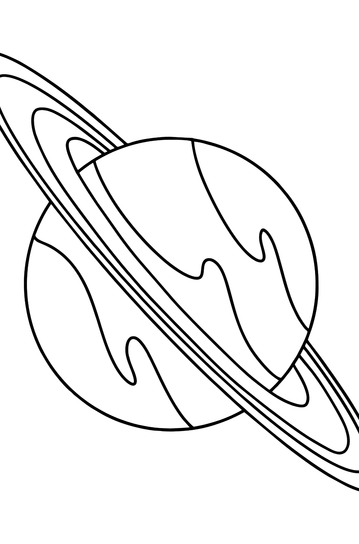 Saturn coloring page â online or printable for free