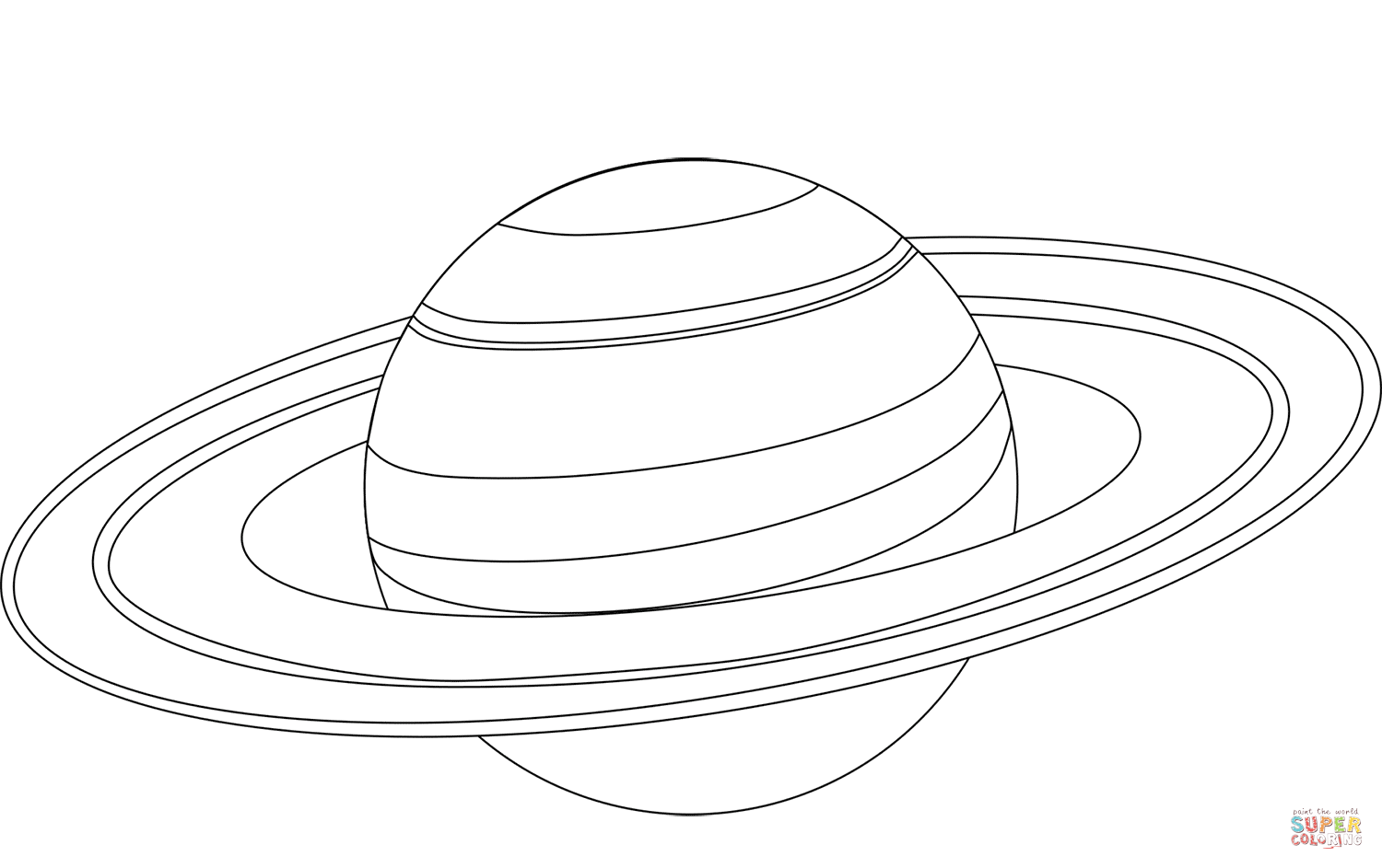 Saturn coloring page free printable coloring pages