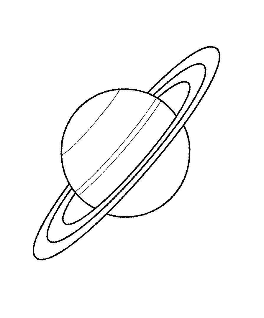 Saturn coloring pages