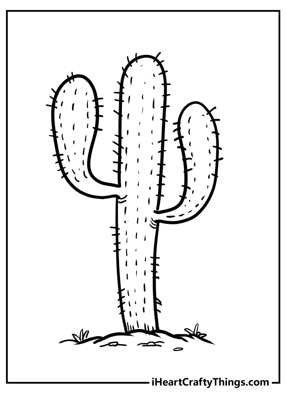 Cactus coloring pages updated