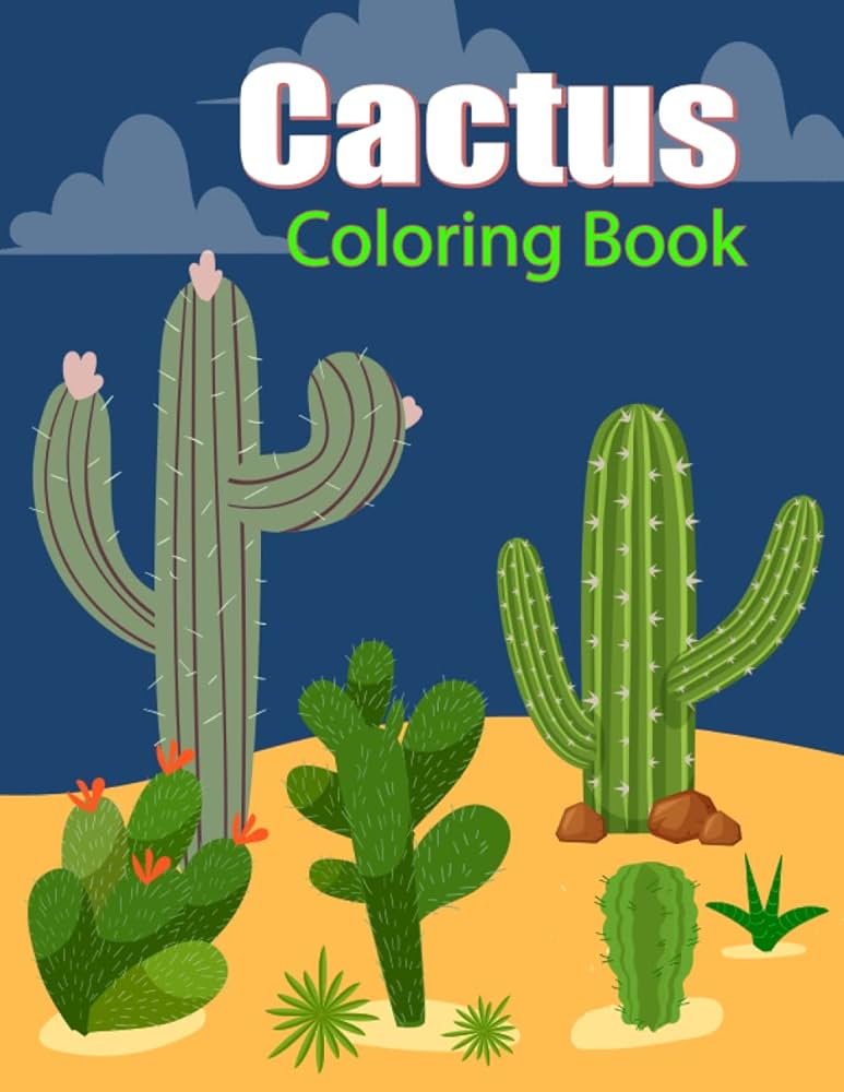 Ctus coloring book discover the beauty and diversity of cti through relaxing and creative coloring pages cti and succulent coloring book for kids easy and big images saif sm books