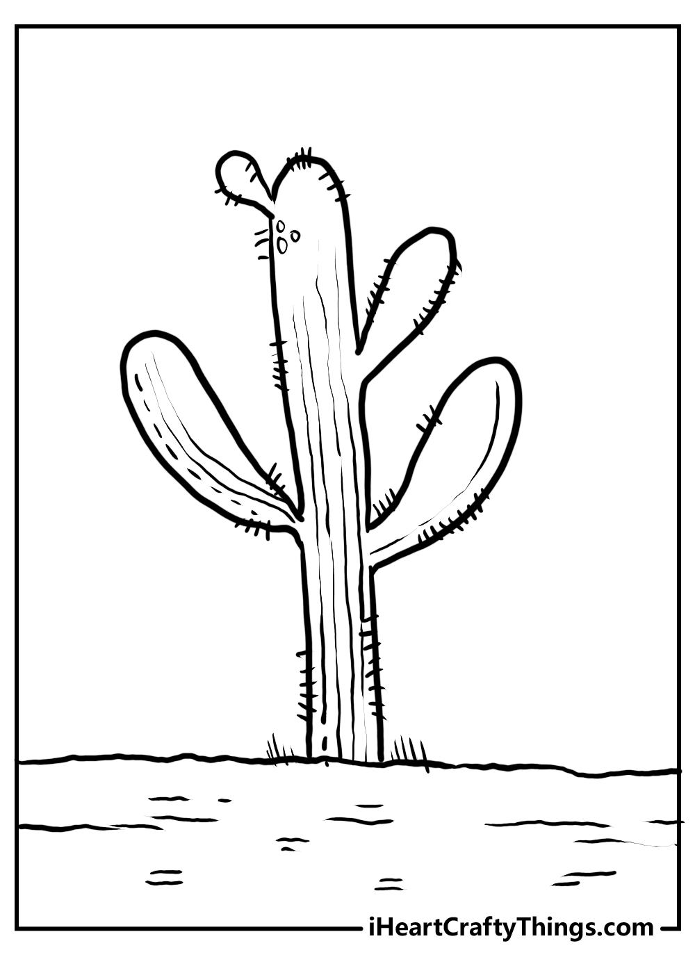 Cactus coloring pages updated