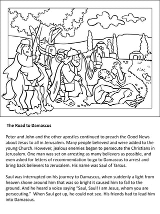 Stories from the book of acts for children coloring book pdf