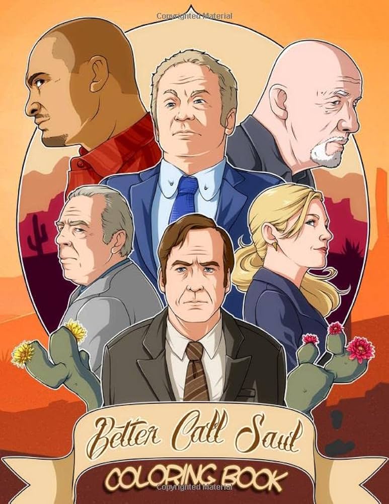 Better call saul coloring book american television crime drama series coloring books patrick andy books