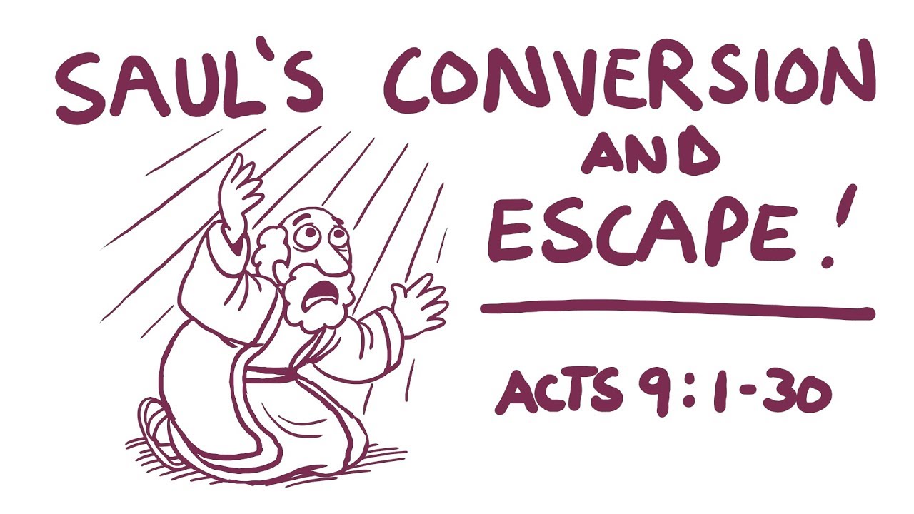 Sauls conversion and escape bible aniation acts