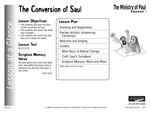 The conversion of saul
