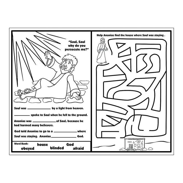 Image result for sauls conversion craft sunday school coloring pages sunday school kids bible school crafts