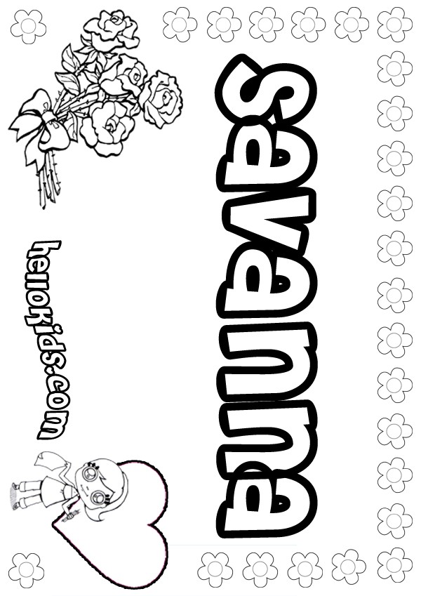 Savanna coloring pages