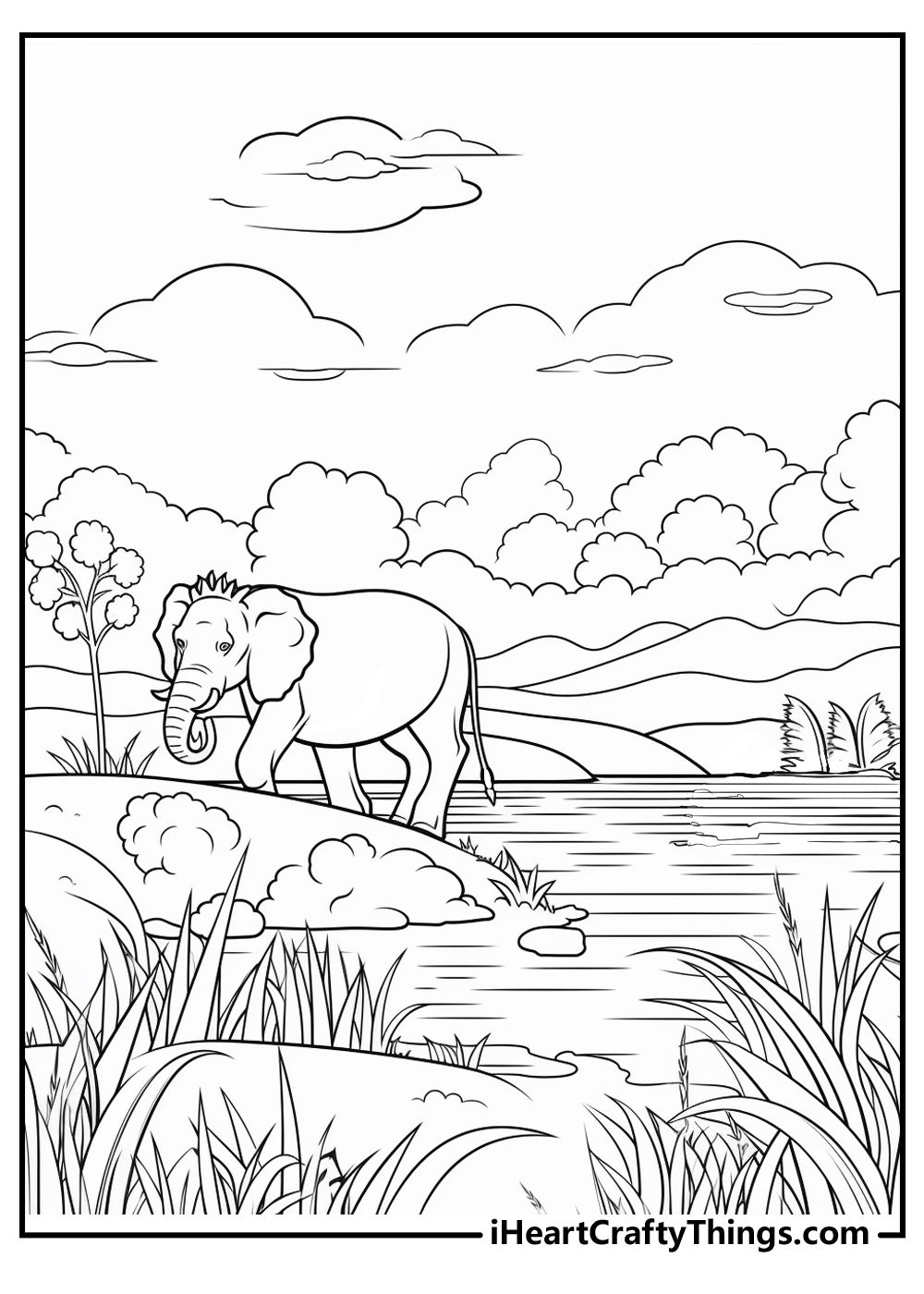 Nature coloring pages free printables