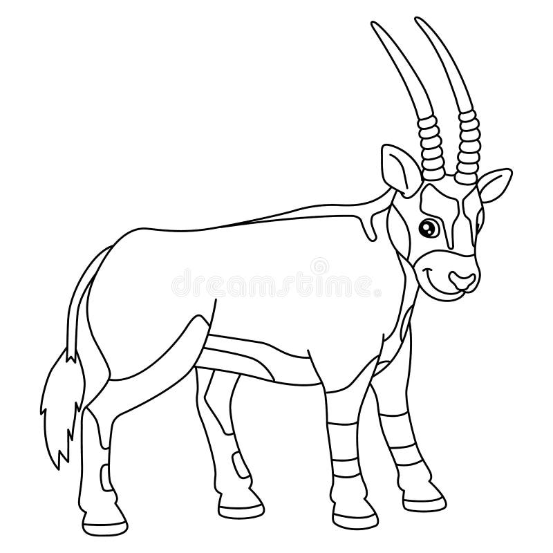 Antelope coloring page stock illustrations â antelope coloring page stock illustrations vectors clipart