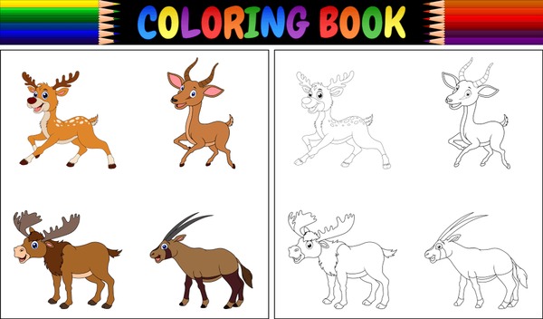 Antelope coloring book images stock photos d objects vectors