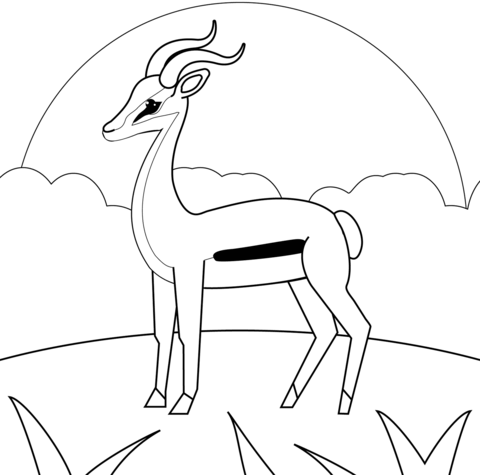 Antelopes coloring pages free coloring pages