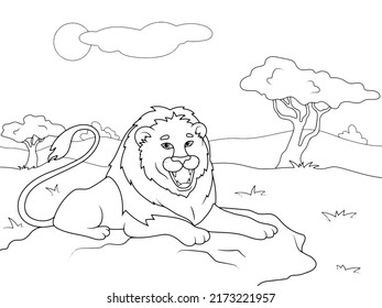 Savannah coloring pages images stock photos d objects vectors