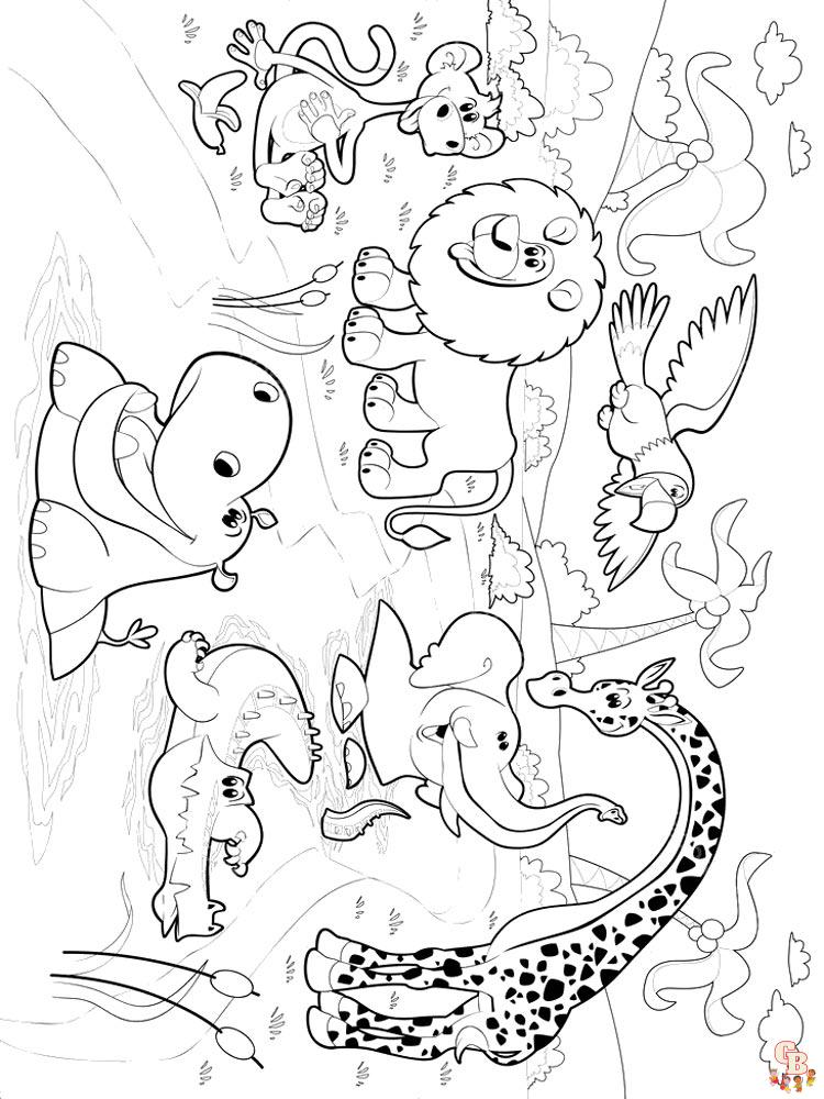 African animals coloring pages