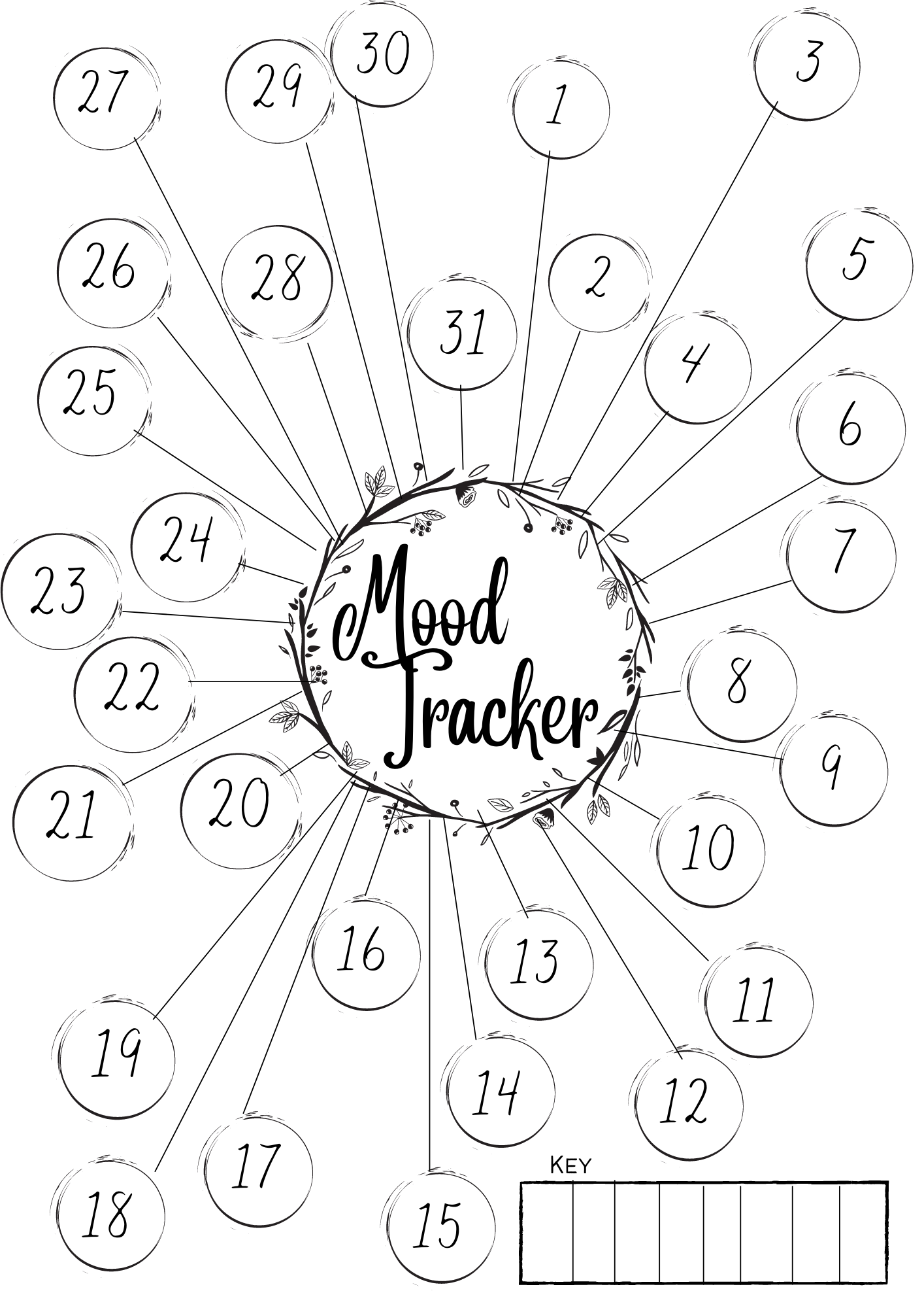 Free printables to keep you on track in the new year