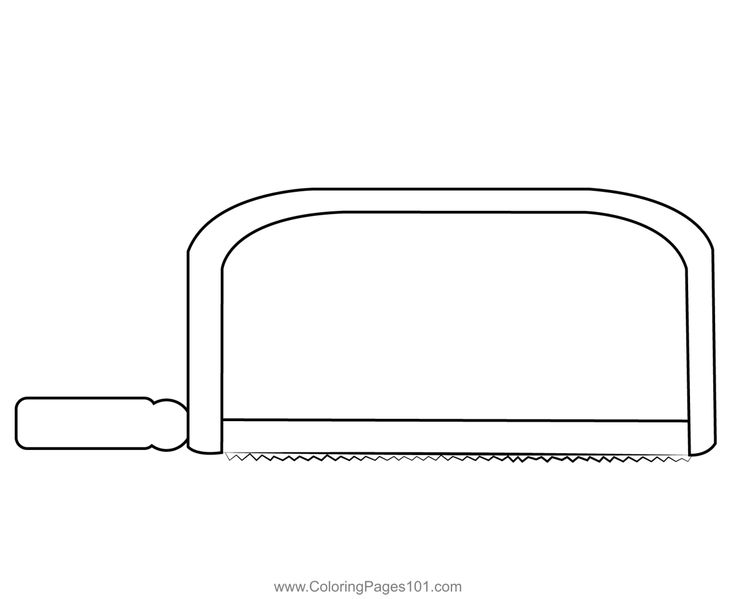 Hand saw coloring page hand saw coloring pages color