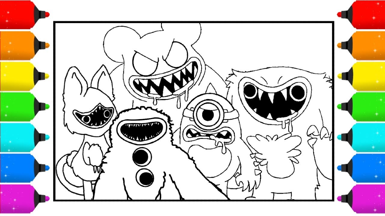 Joyville coloring pages how to color all new bosses monsters