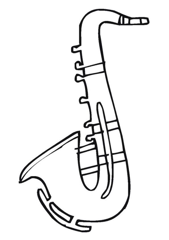 Coloring page music coloring saxophone coloring pages