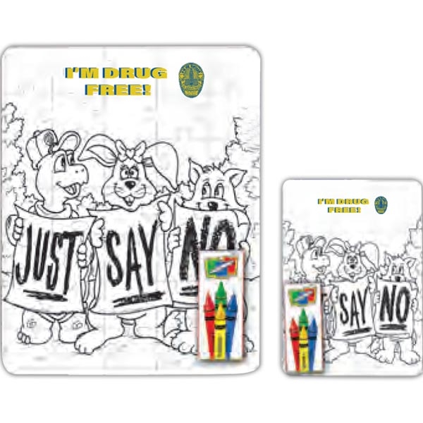 Promotional coloring puzzle set