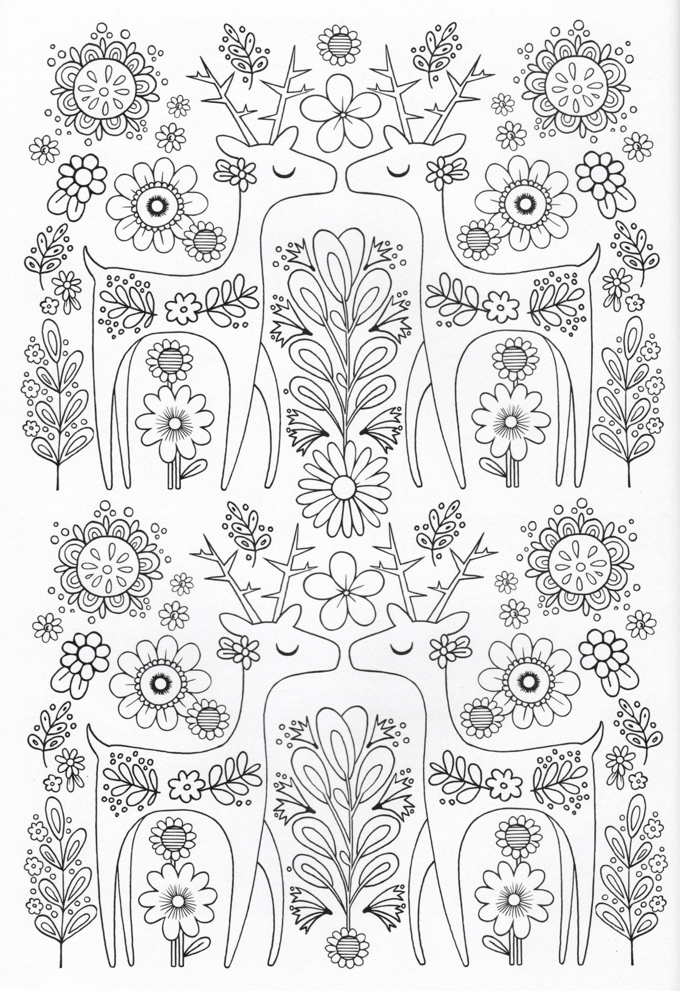 Scandinavian coloring book pg coloring pages coloring books adult coloring pages