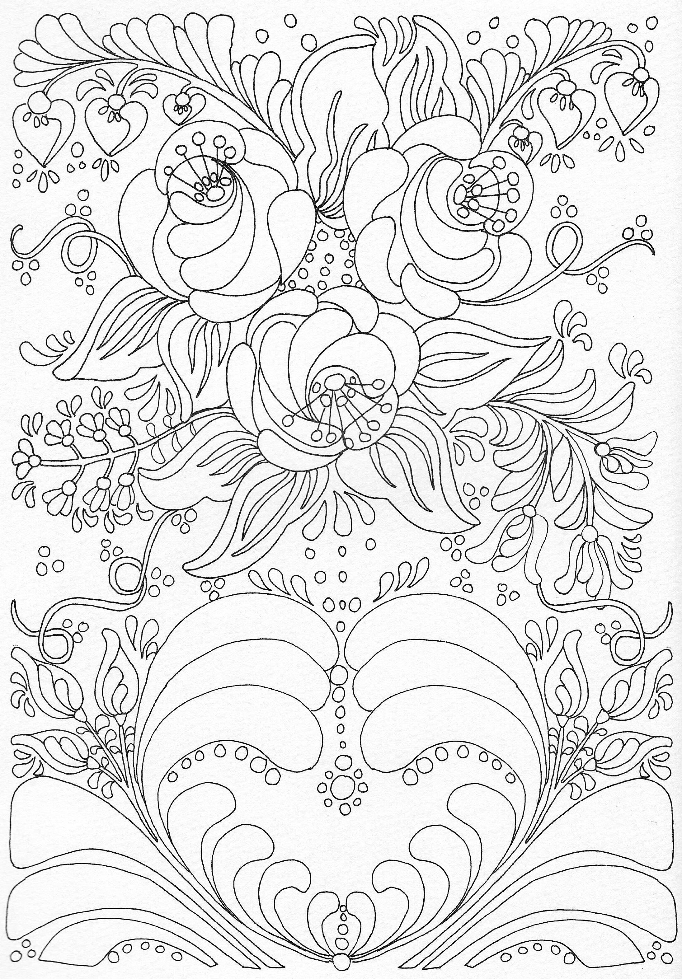 Scandinavian coloring book pg pattern coloring pages flower coloring pages coloring pages