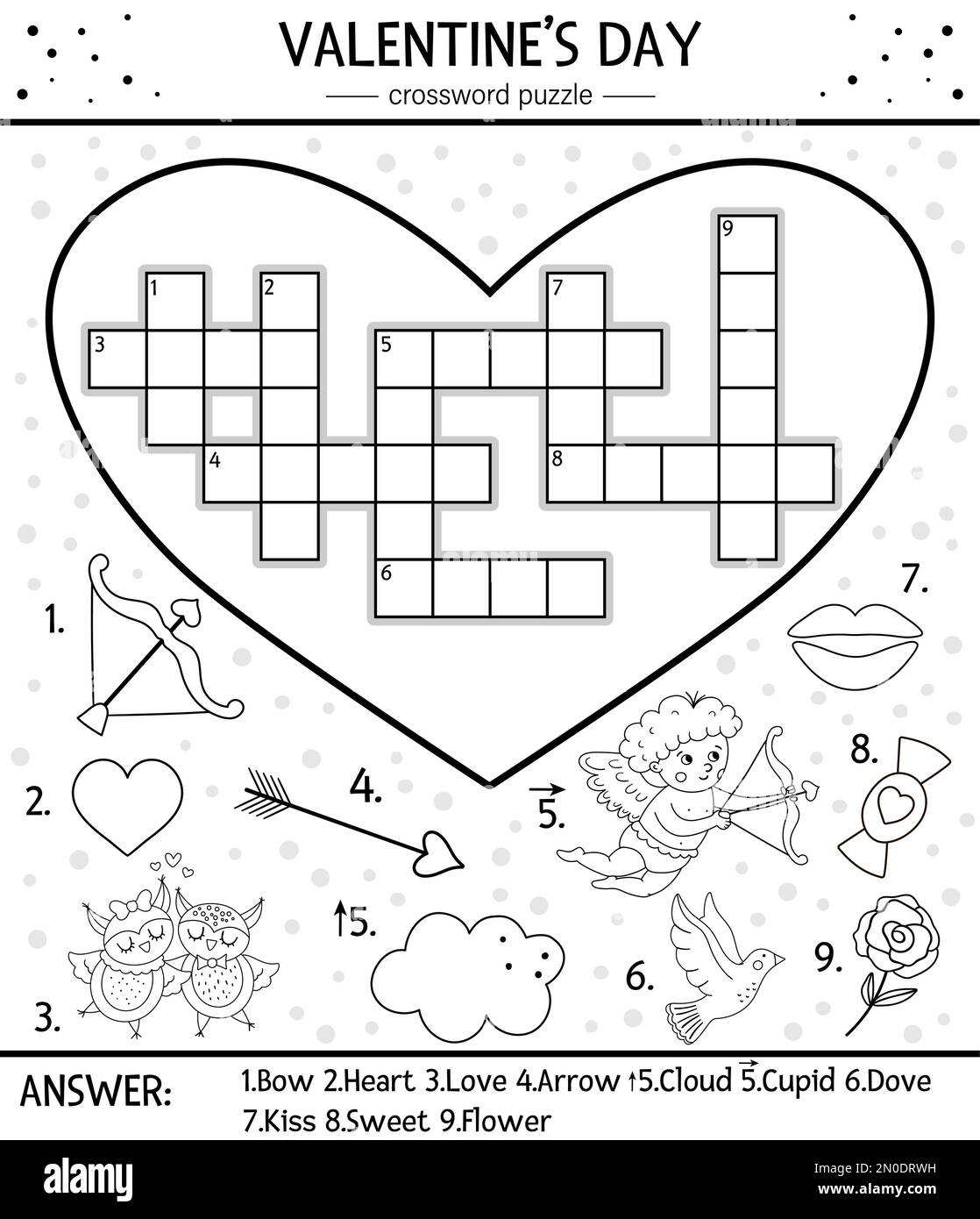 Arrow word puzzle stock vector images