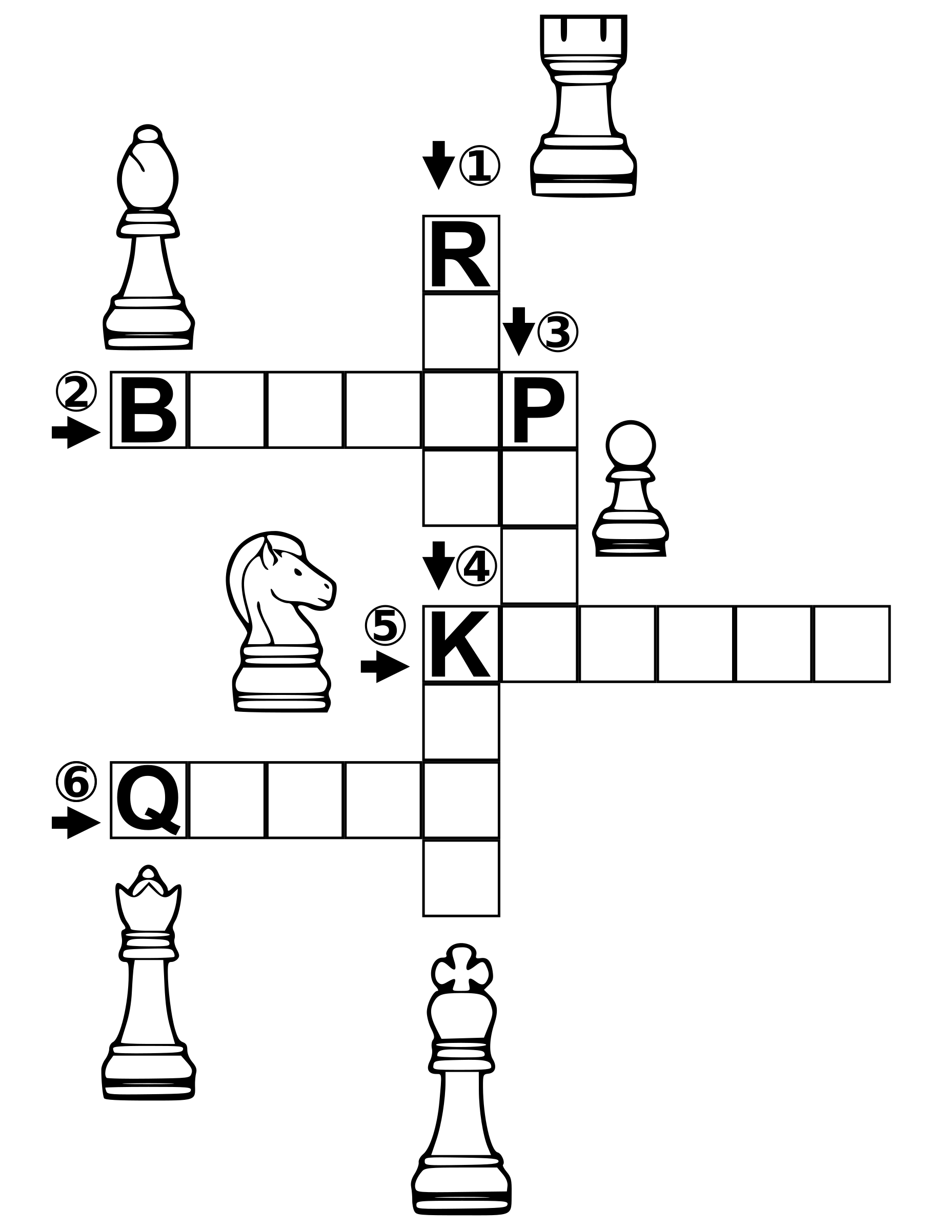 Chess crossword puzzle free printable puzzle games