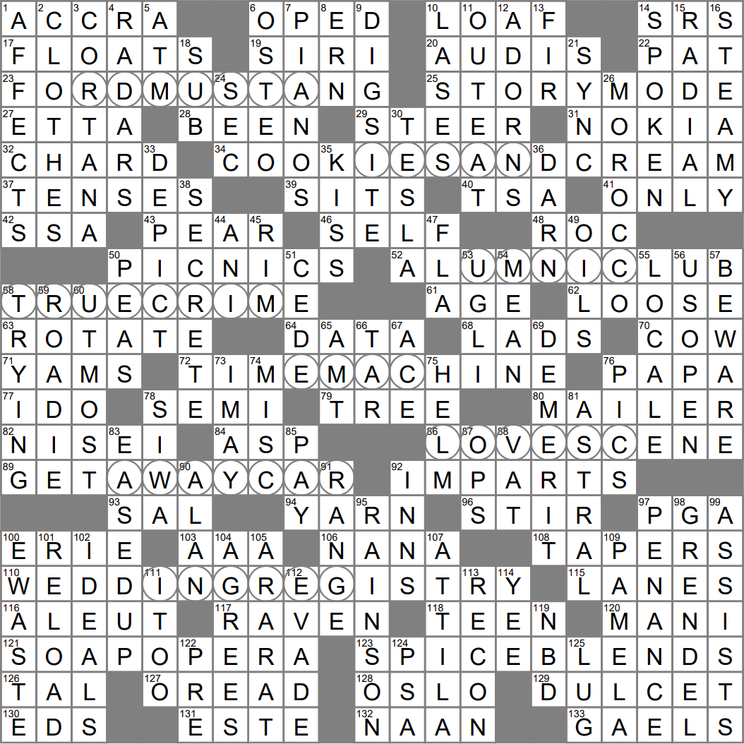 Create an image of crossword clue archives