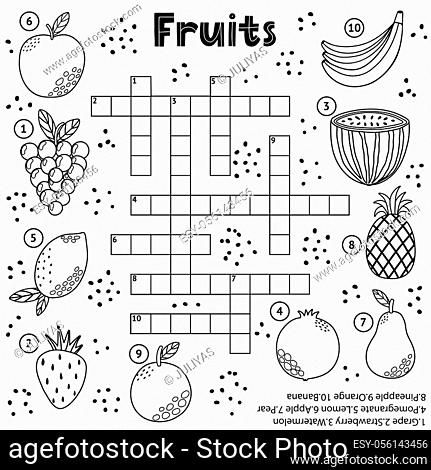 Guess who black and white crossword for kids coloring page with cute animals stock vector vector and low budget royalty free image pic esy