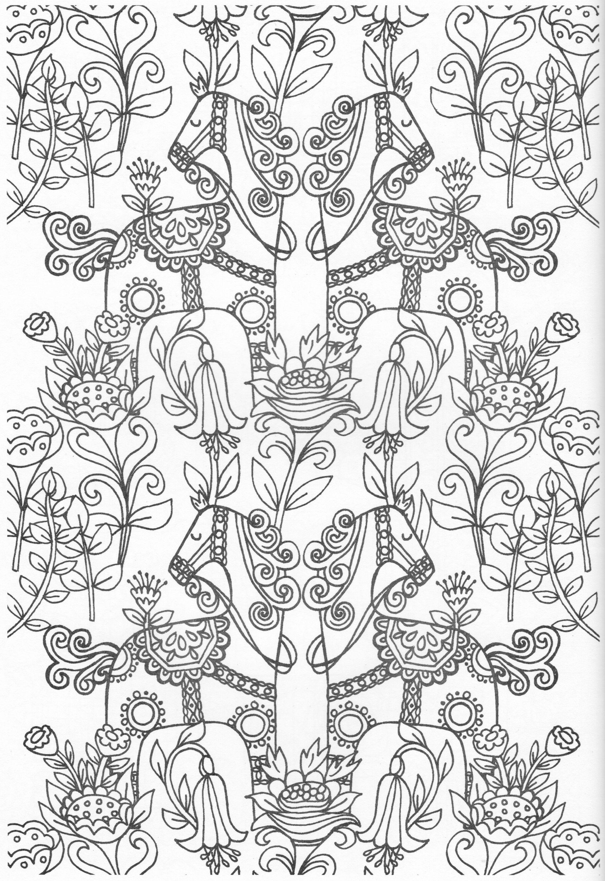 Scandinavian coloring book pg cute coloring pages adult coloring pages pattern coloring pages