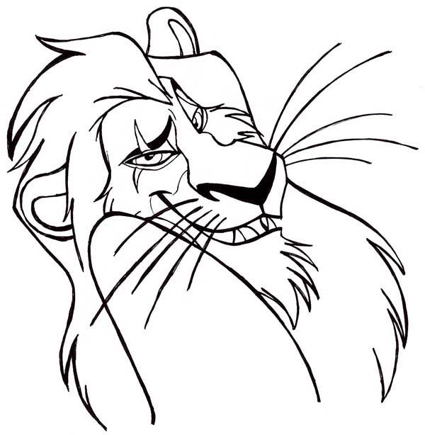 Lion king the evil scar the lion king coloring page lion king drawings king drawing lion king tattoo