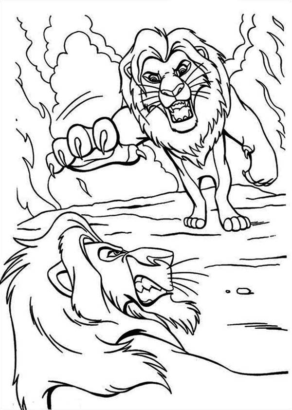 The lion king coloring page