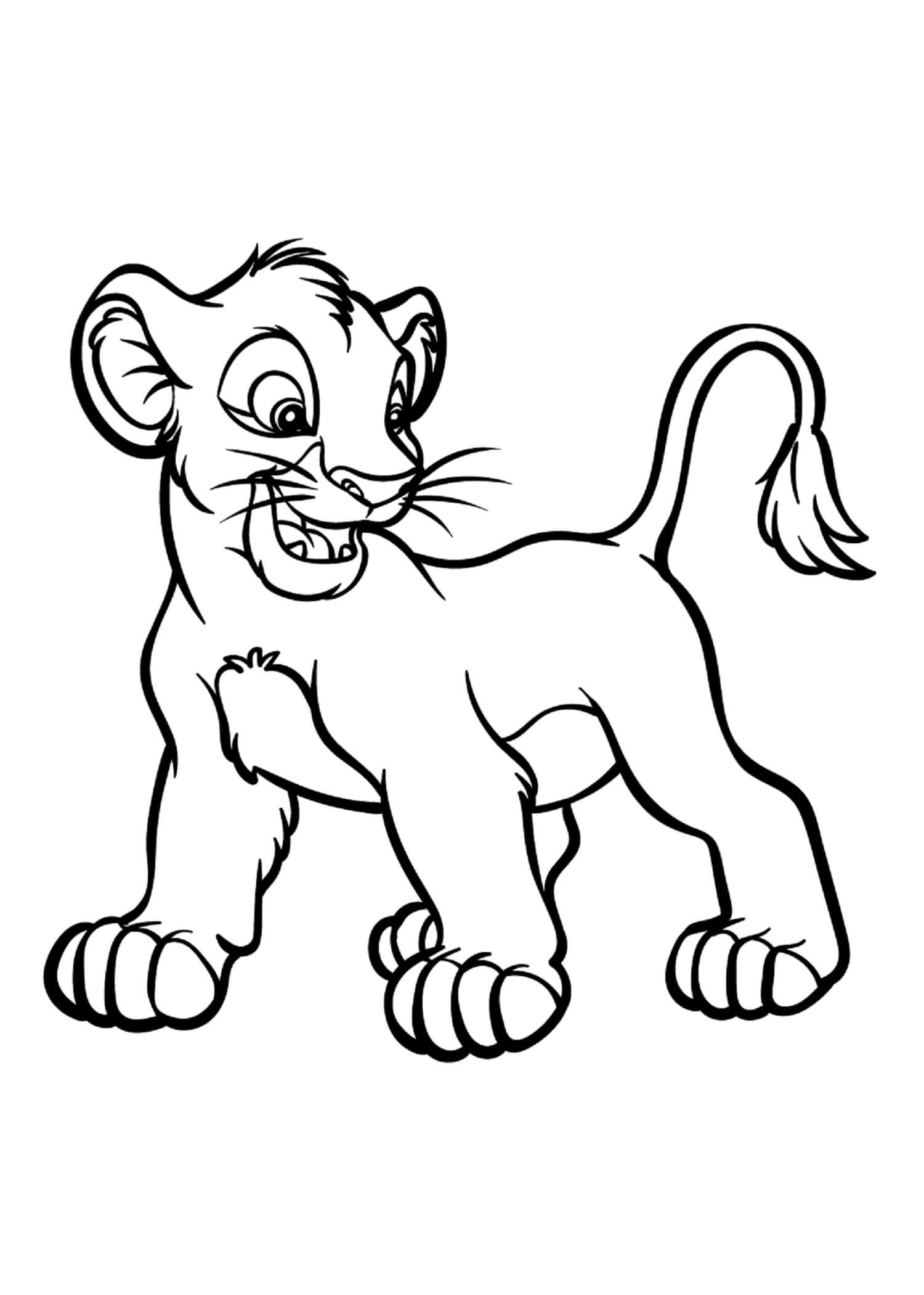 Angry scar coloring page