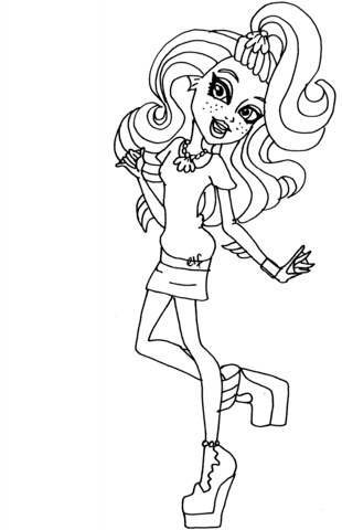 Lagoona scaris coloring page free printable coloring pages