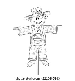 Scarecrow coloring images stock photos d objects vectors