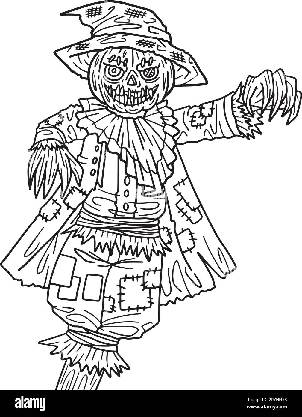 Scarecrow halloween cut out stock images pictures