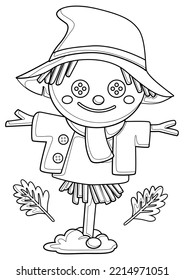 Scarecrow coloring images stock photos d objects vectors