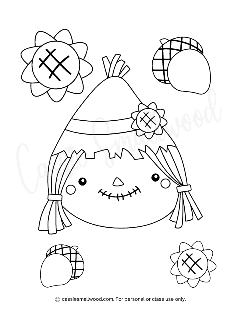 The best scarecrow coloring pages