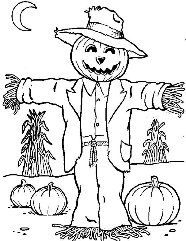 Free printable scarecrow coloring pages for kids fall coloring pages halloween coloring sheets halloween coloring