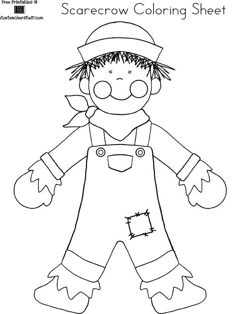 Scarecrow template ready to use craft templates for preschool kids