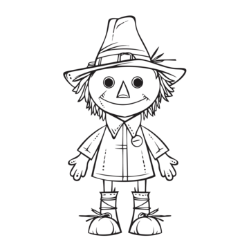 Scarecrow sketch png vector psd and clipart with transparent background for free download