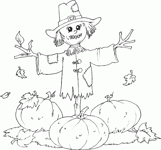 Scarecrow pumpkin patch page