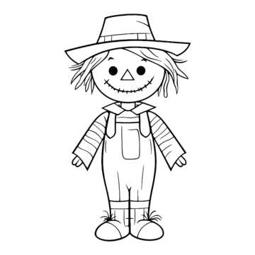 Scarecrow sketch png vector psd and clipart with transparent background for free download