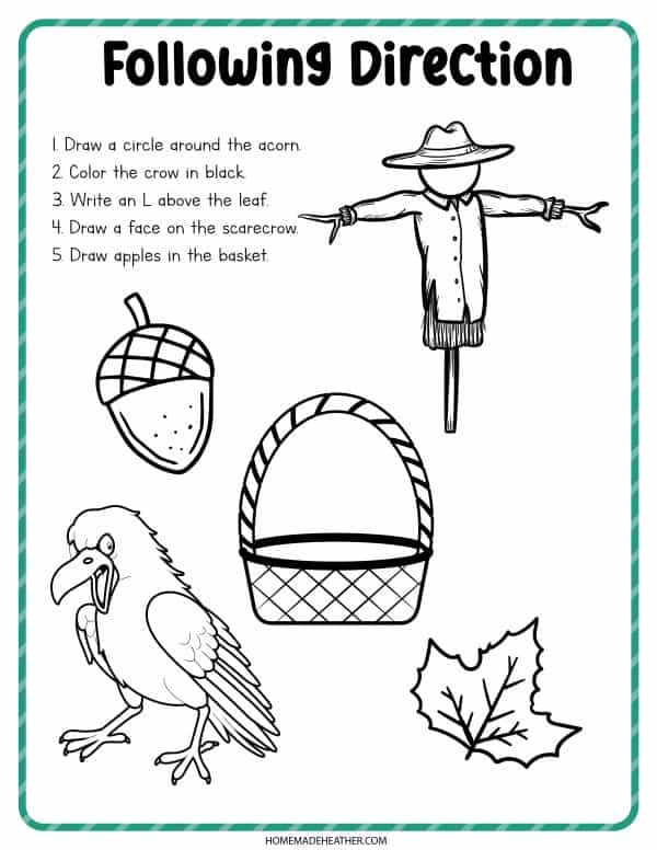Free printable scarecrow coloring pages homemade heather