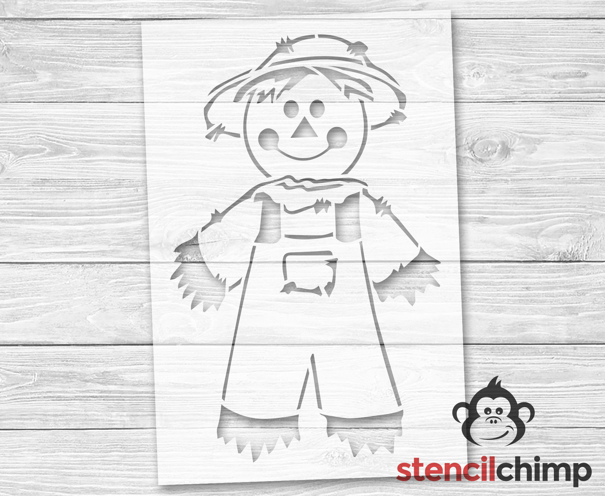 Scarecrow stencil fall decor halloween decorations harvest stencil for farmhouse decor reusable stencil vinyl stencil craft supply