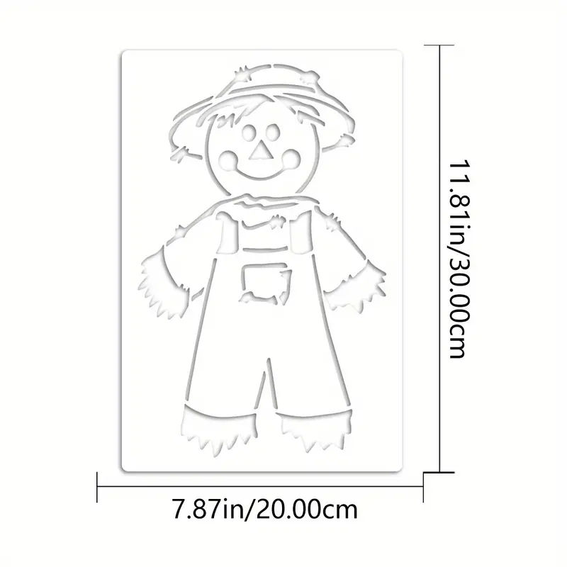 Scarecrow stencils creative painting stencils drawing