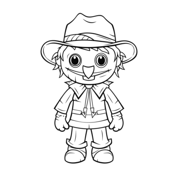 Scarecrow line art png transparent images free download vector files